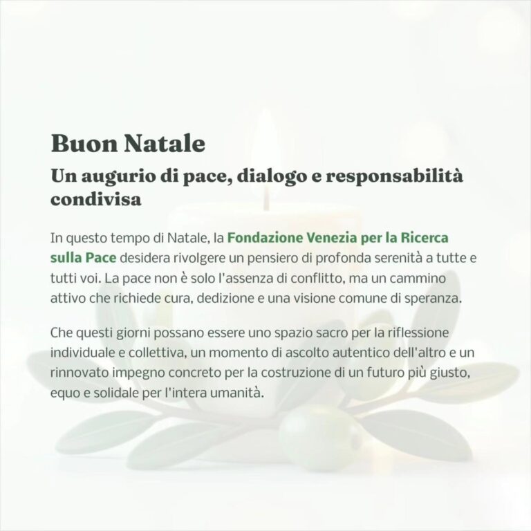 Auguri di Natale della Fondazione