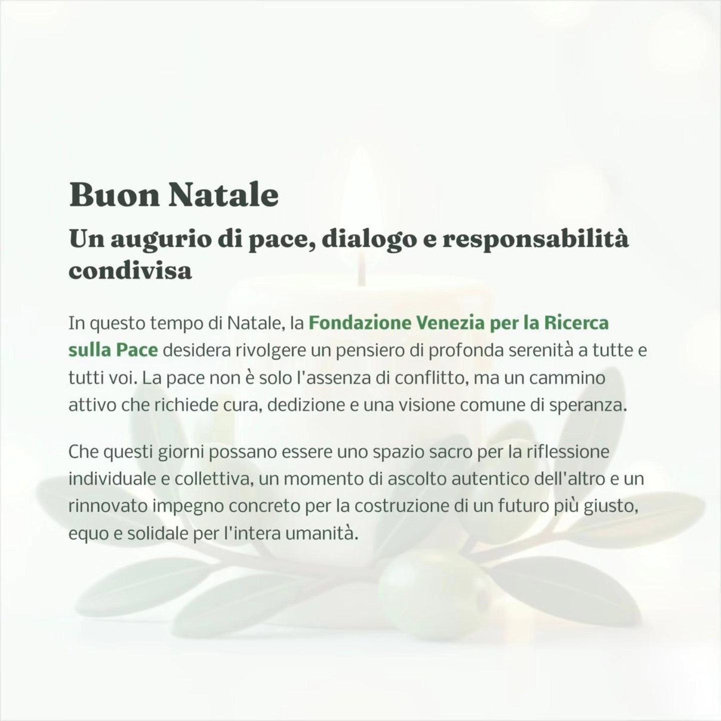 Auguri di Natale della Fondazione