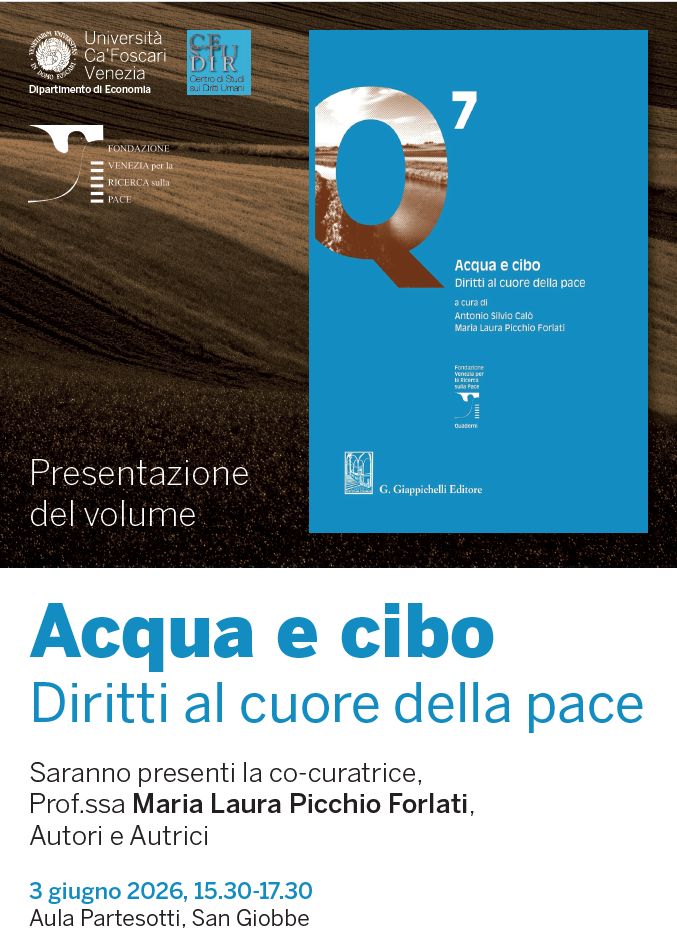 Acqua e cibo - Manifesto