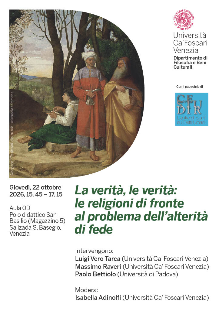 Religioni e alterità, confronto a Ca' Foscari